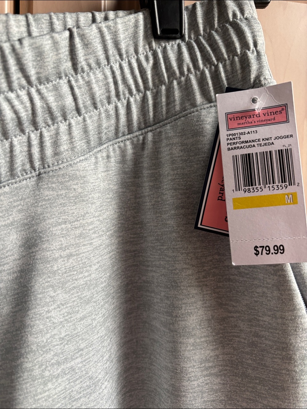 HOST PICK! Vineyard Vines Light Gray Men's Jogger Sweatpants NWT - Picture 4 of 10